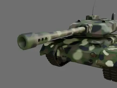 War Tank - Jungle Camouflage - Tanque de Guerra 3D model