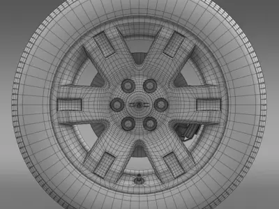 GMC Yukon XL wheel 3D model