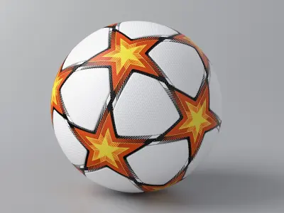 Soccer Ball Stars Shifted 3D model