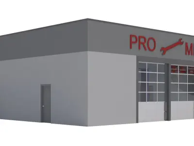 Retail-007 Auto Service 3D model