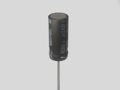 Electrolytic Capacitor Free 3D model