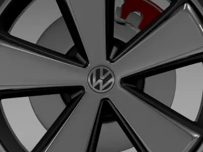 E Bugster Concept 2012 wheel 3D model