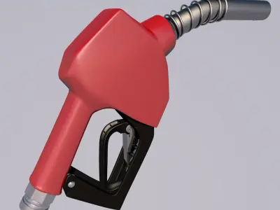 Gas Pump Low-poly 3D model