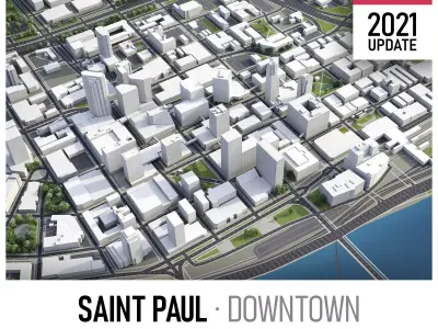 Saint Paul Low-poly 3D model