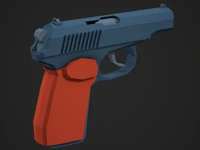 Stylized PMM Low Poly Mobile Ready Low-poly 3D model