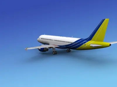 Airbus A320 Charter Aero 3D model