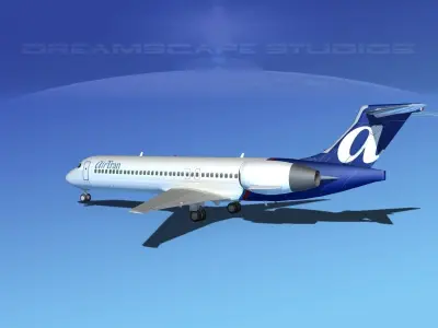 Boeing 717-200 Air Tran 2 3D model