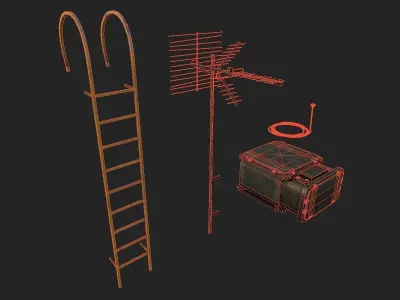  Industrial Props Pack 3 Low-poly 3D model