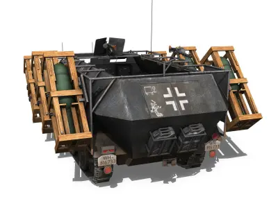 SD KFZ 251 1 - Ausf B - Walking Stuka - 11PD 3D model
