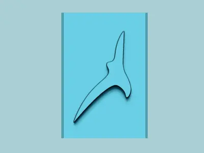 Stamp 30 Flying Bird 2 - Fondant Decoration Maker Toy 3D print model