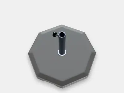 HUVON parasol base Low-poly 3D model