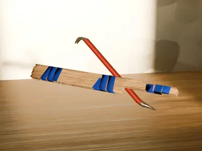 LowPoly Weapon Set Low-poly 3D model