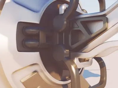 Cargo QuadCopter sci fi 3d model vray 3D model