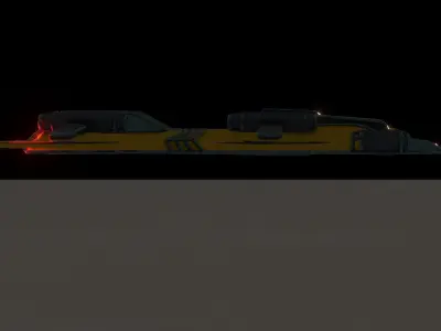 S11-01 - drone Low-poly 3D model