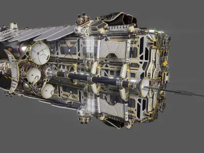 Civilian DROMEDARY Transport Bow Section 3D model