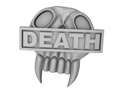 Judge Dredd Dark Judge badges 3D print model