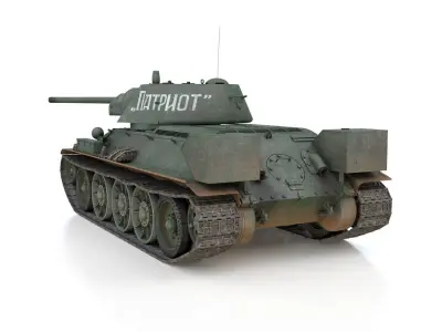 T-34-76 - Model 1942 - Soviet tank - Patriot 3D model