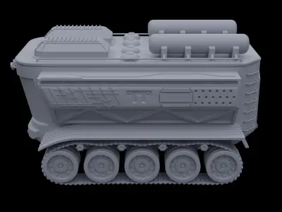 Space Rover Low-poly 3D model