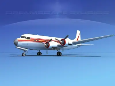 Douglas DC-6 Executive 3D model
