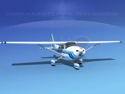 Cessna 172 Skyhawk 1976 V09 3D model