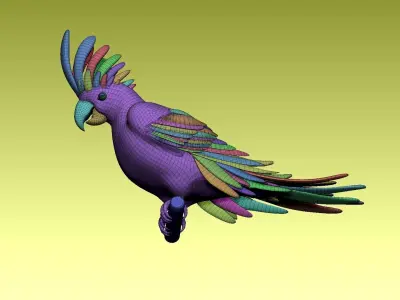 parrot cacadu 3D model