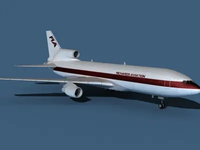Lockheed L-1011-50 Richards Aviation 3D model