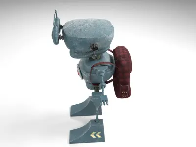 Frog robot Low-poly 3D model purchase