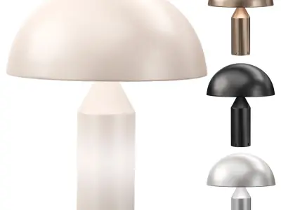  Oluce Atollo table lamp Low-poly 3D model