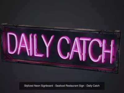 Cyberpunk Neon Signboard Pack - Stylized Sci-Fi and Horror