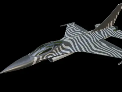 Modern Fighter Jet - General Dynamics F-16 Fighting Falcon 3D print model