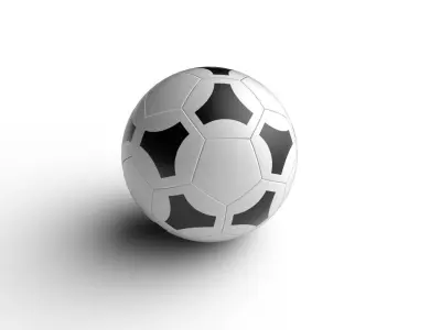 Soccer Ball M06b Low-poly 3D model
