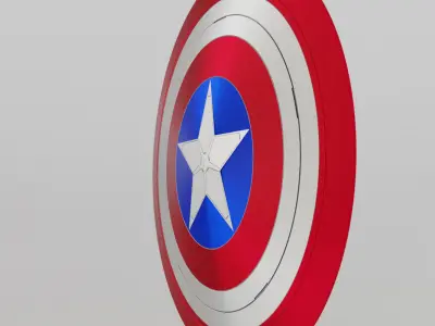 Captain America Shield Free 3D model