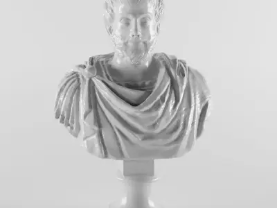 Aristotle bust of antoninus 3D print model