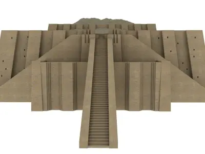 Ziggurat Ur of Iraq 3D model