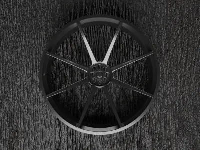 JDM Style Rim Free low-poly 3D model