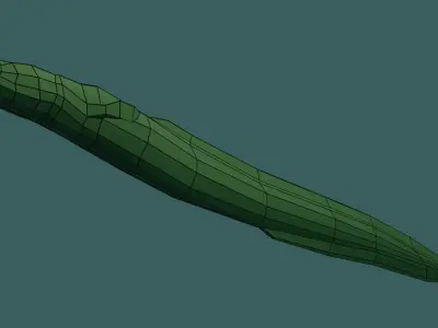Low Poly Eel cucumber Free low-poly 3D model