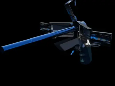 Sci-Fi Weapon  Low-poly 3D model