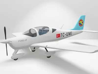 Tecnam P2002 JF model aircraft 3D model