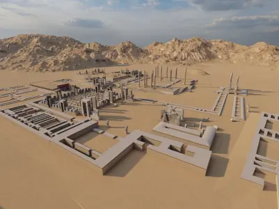 Historic city -Ancient City Persepolis 3D model