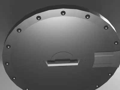 Hiccup Shield Low-poly 3D model