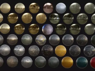 45 Metal Seamless PBR Textures Texture