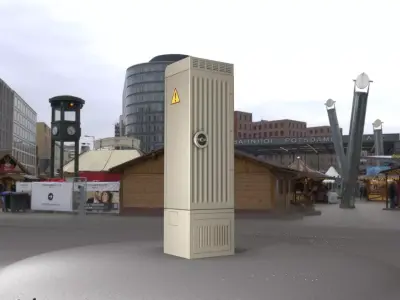 Electrical Distribution Cabinet 167 Low-poly 3D model