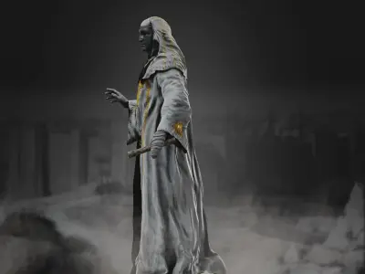 King Baldwin IV Low-poly 3D model