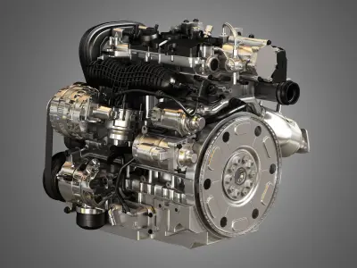 S60 T6 Drive  - E 4 Cylinder Turbocharged Petrol Engine 3D model