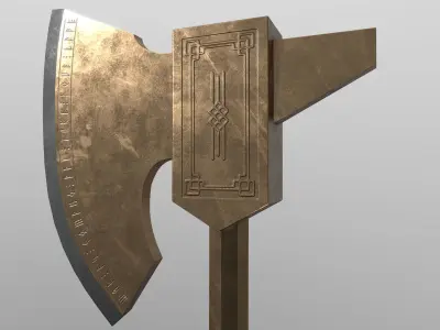 Ax of war 3D model
