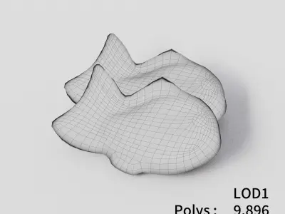 Taiyaki 3D model Low-poly 3D model