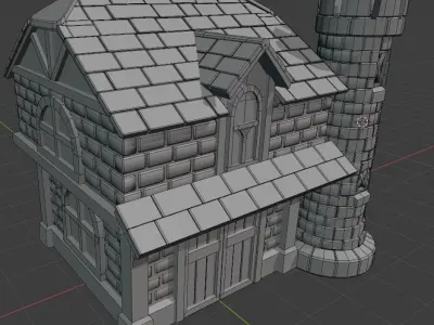 House Fantasy Casual Low-poly 3D model