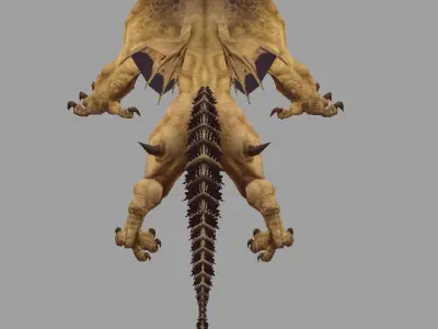 lion monster Low-poly 3D model