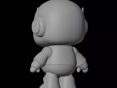 Chibi Robot Character Figure 3D print model