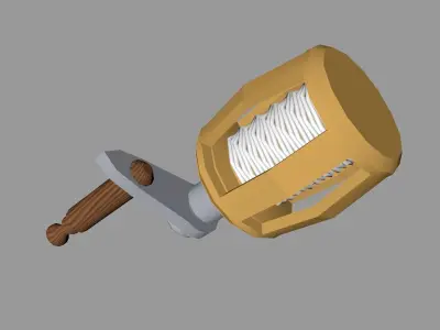 Fishing Reel Low-poly 3D model